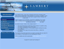 Tablet Screenshot of lambertlc.com